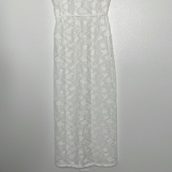 Rumer The Label Semi Sheer Billie Shirt Maxi Dress Cover Up Size Medium BNWT - Picture 7 of 8